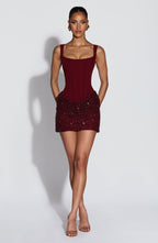 Vestido Bordeaux Lux