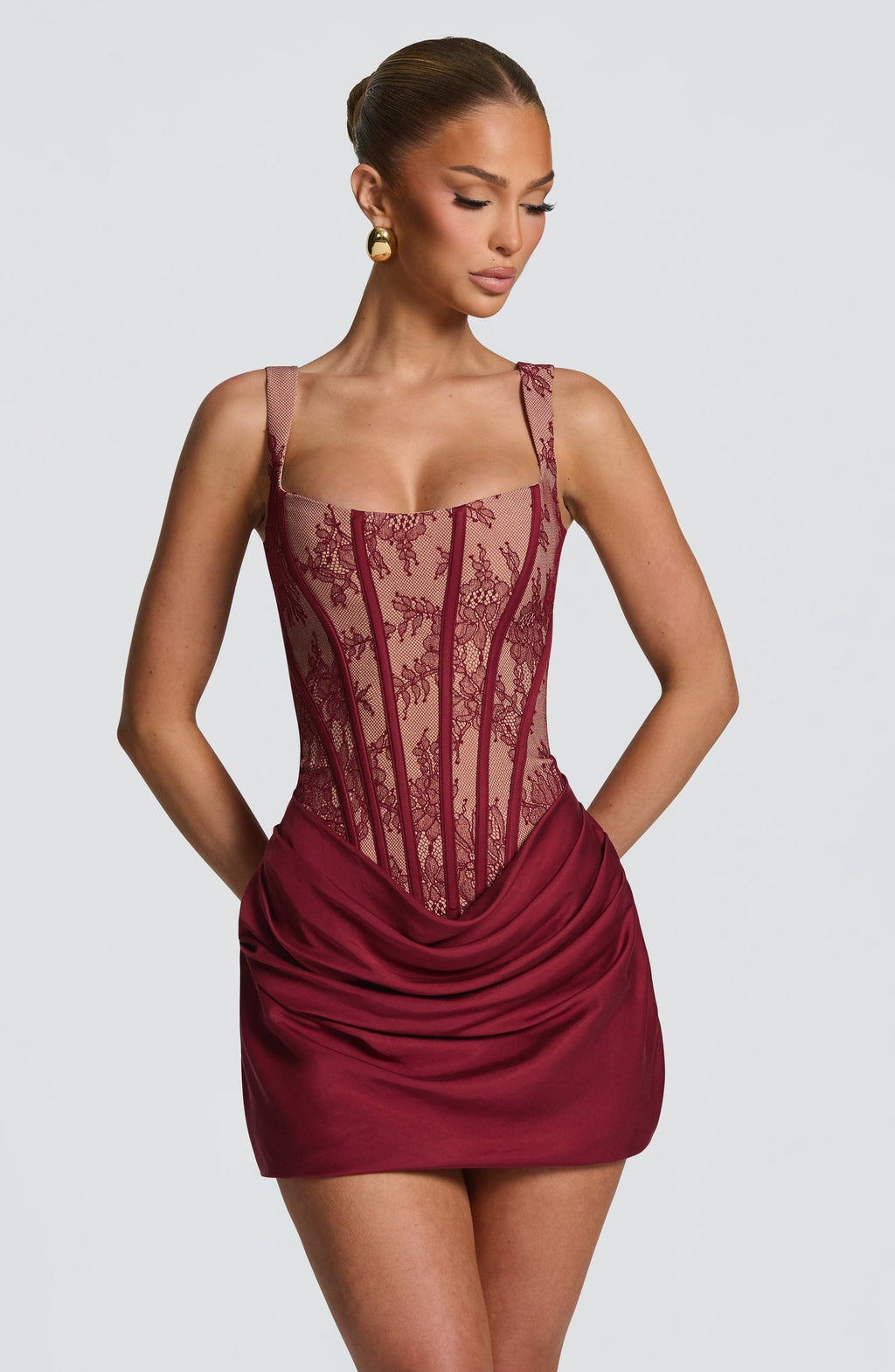 Vestido Verona Bordeaux