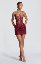 Vestido Verona Bordeaux