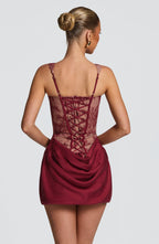 Vestido Verona Bordeaux