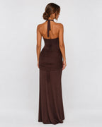 Vestido Longo com Alças ao Pescoço Brisa da Brisa