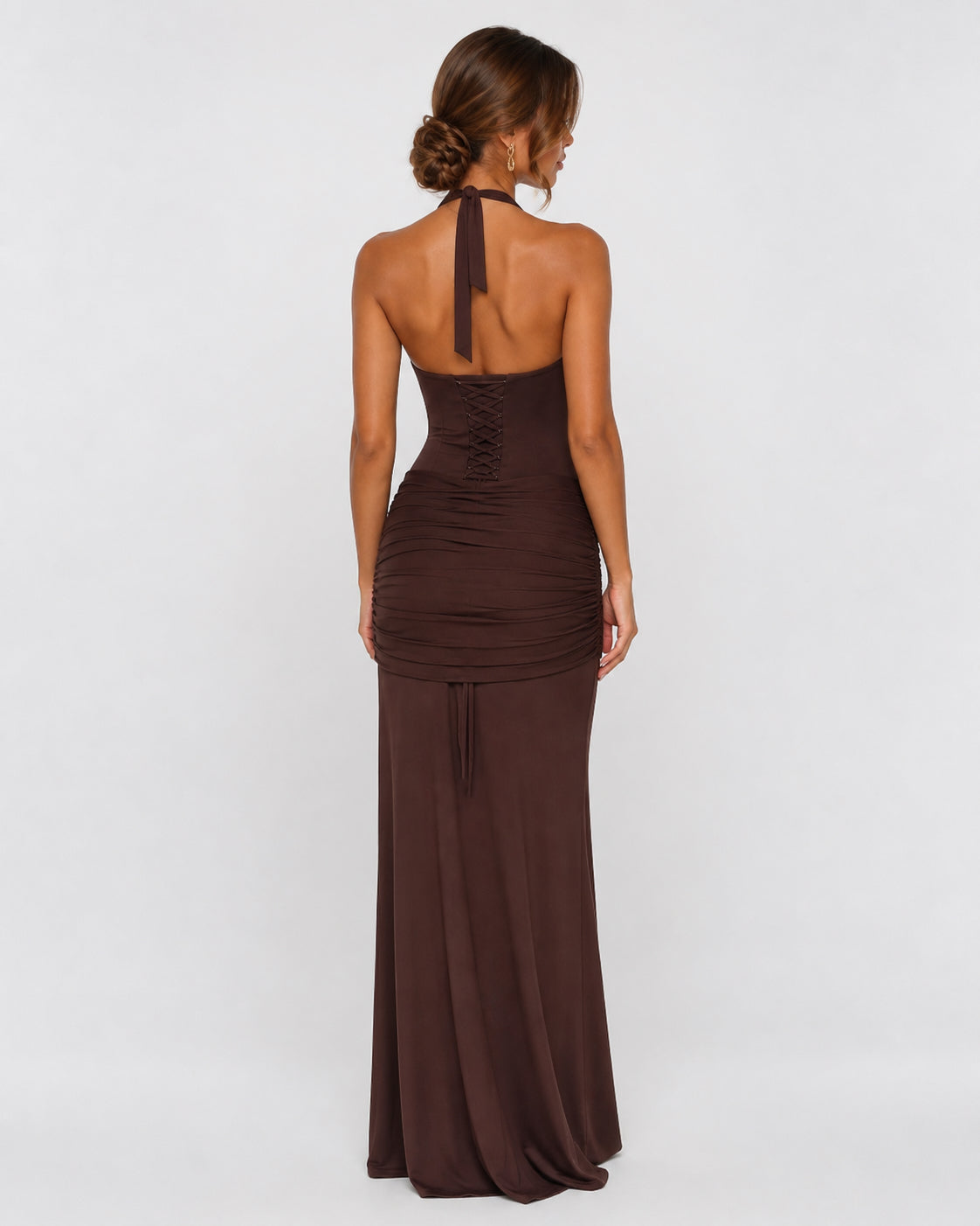 Vestido Longo com Alças ao Pescoço Brisa da Brisa