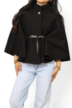 Poncho com Cinto Nova