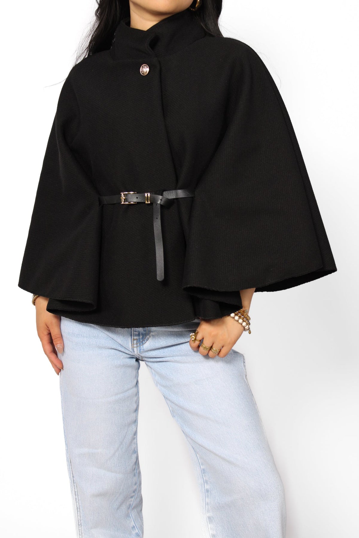 Poncho com Cinto Nova