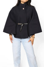 Poncho com Cinto Nova