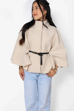Poncho com Cinto Nova