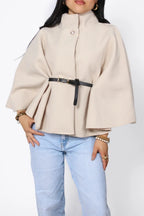 Poncho com Cinto Nova