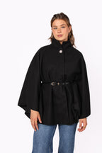 Poncho com Cinto Freya