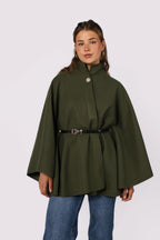 Poncho com Cinto Freya