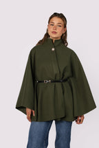 Poncho com Cinto Freya