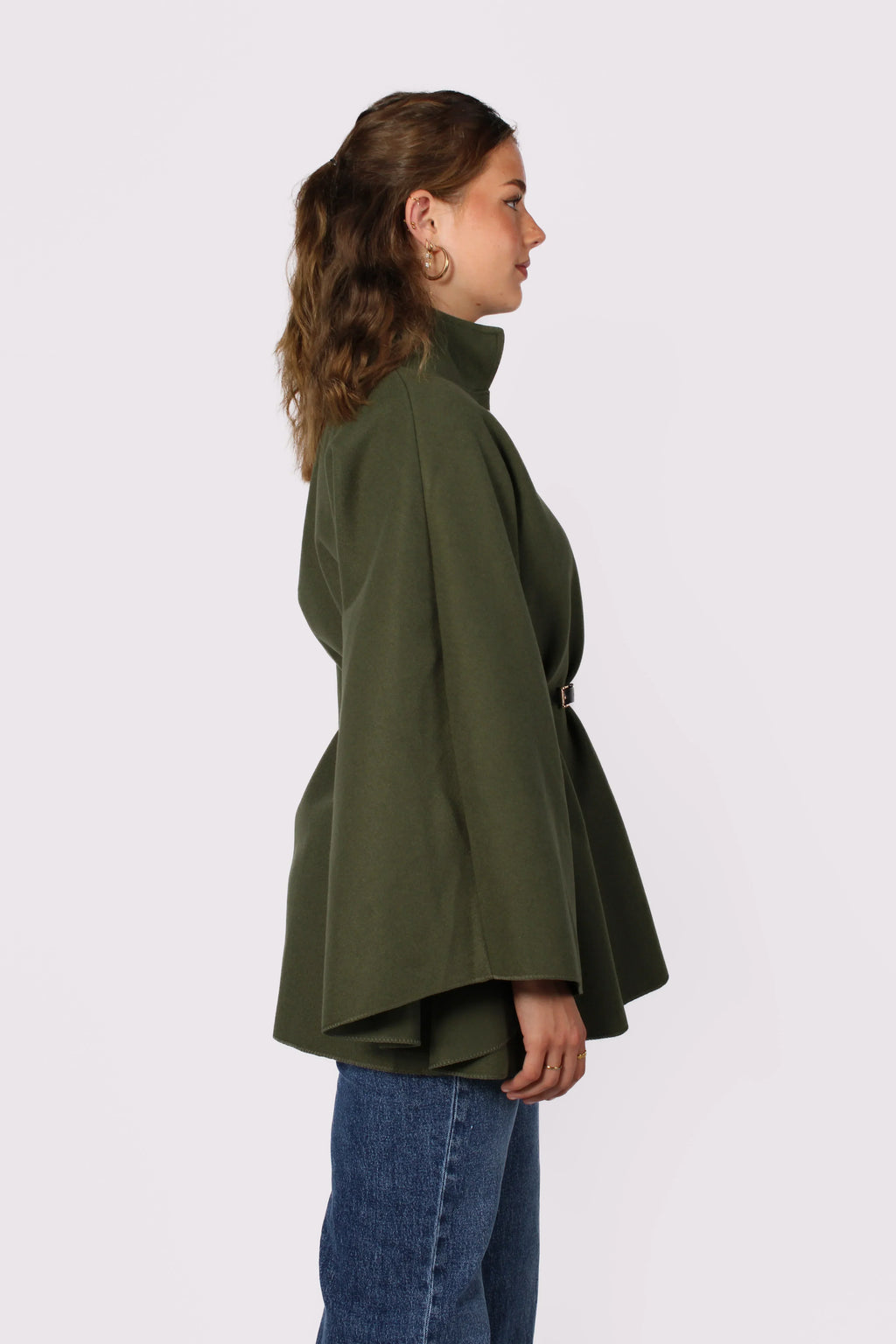 Poncho com Cinto Freya