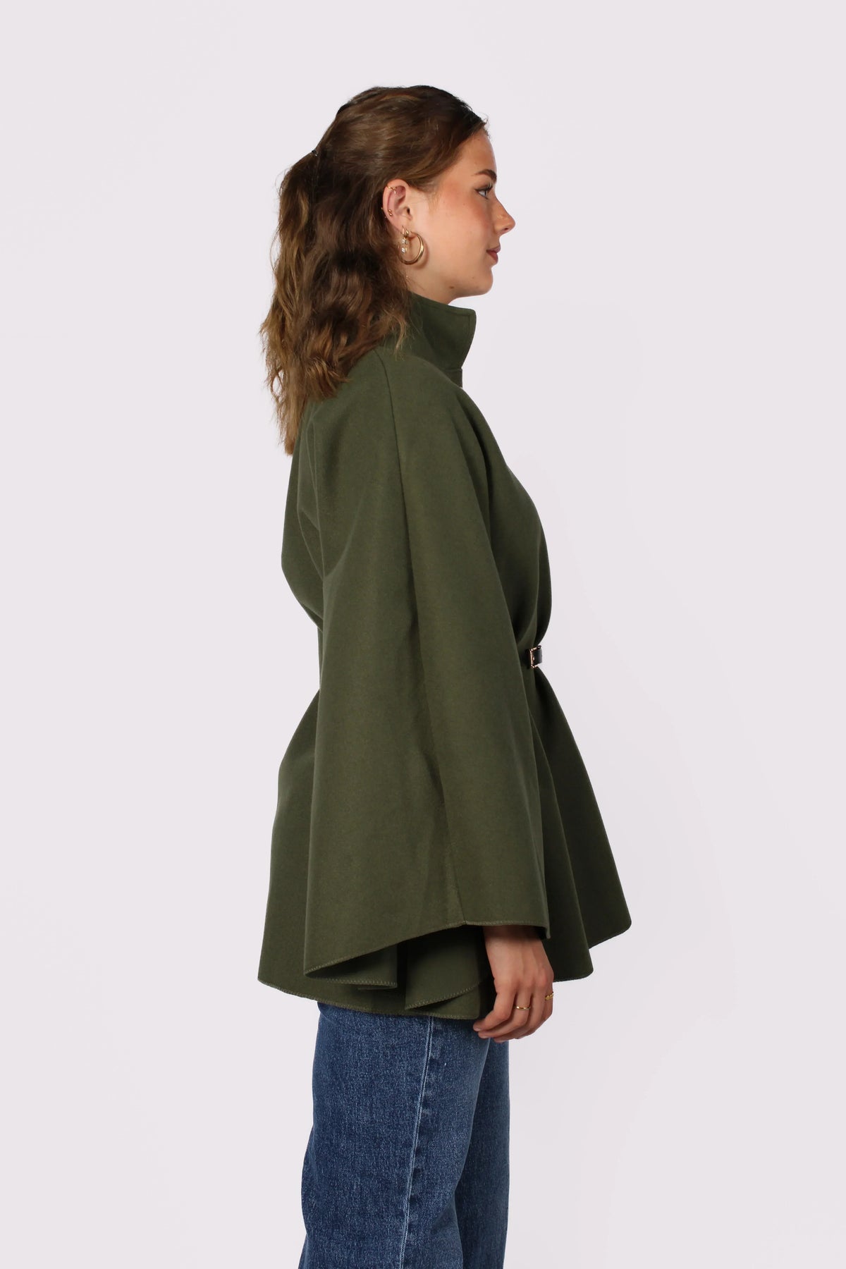 Poncho com Cinto Freya