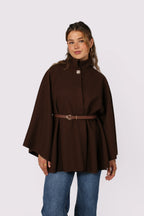 Poncho com Cinto Freya