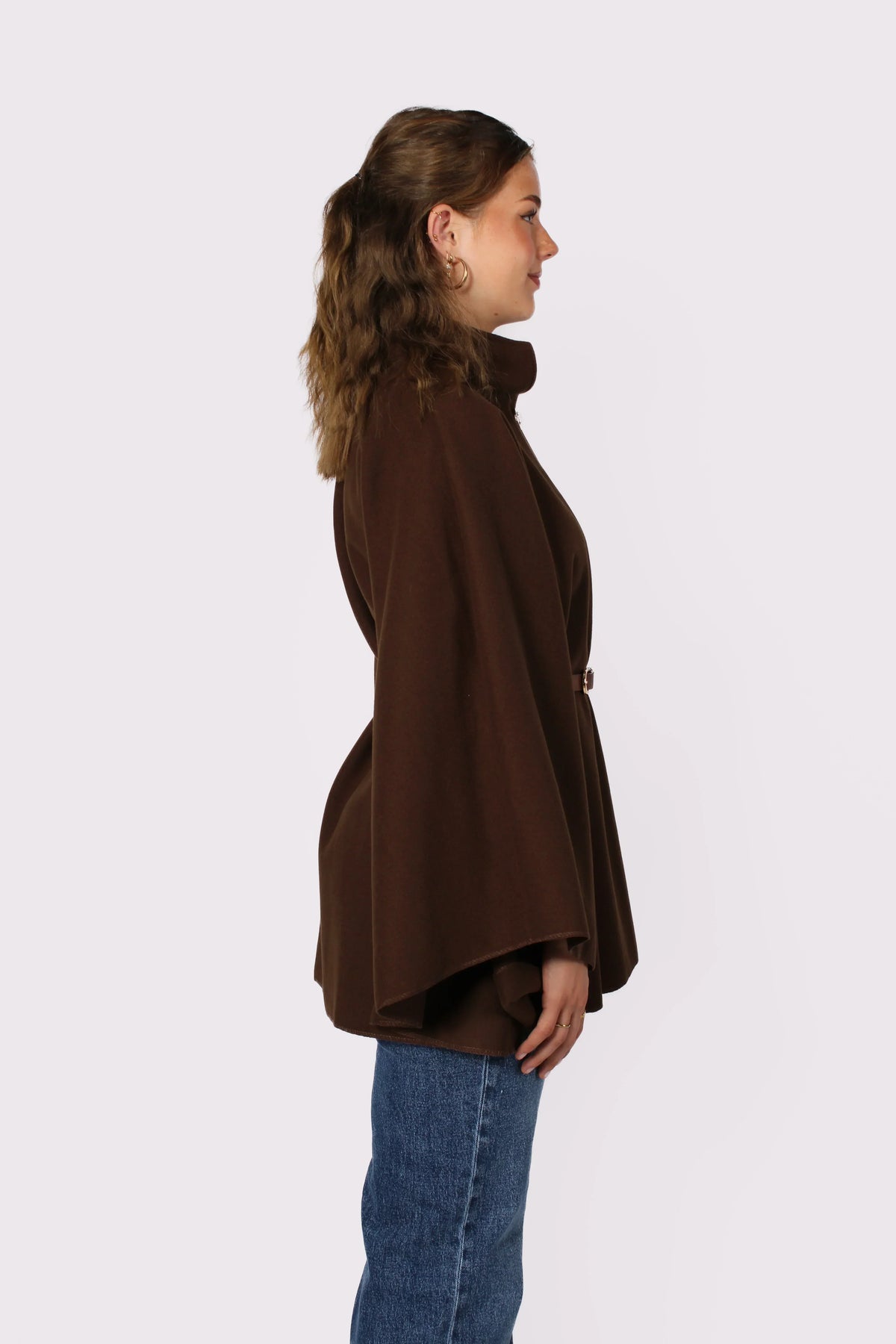 Poncho com Cinto Freya