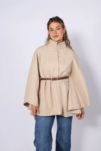 Poncho com Cinto Freya