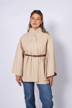 Poncho com Cinto Freya