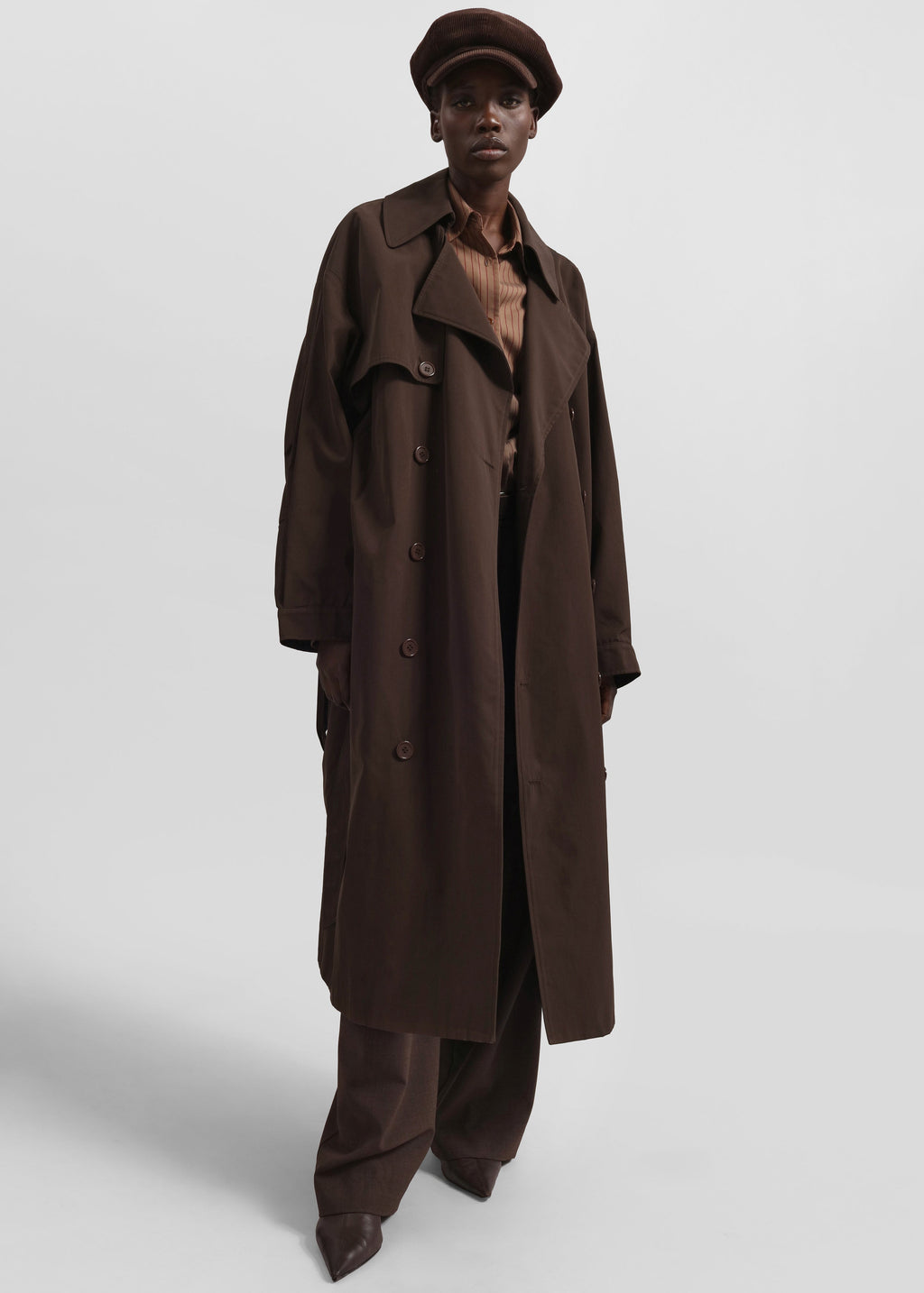 Gabardina de Corte Amplo Elara