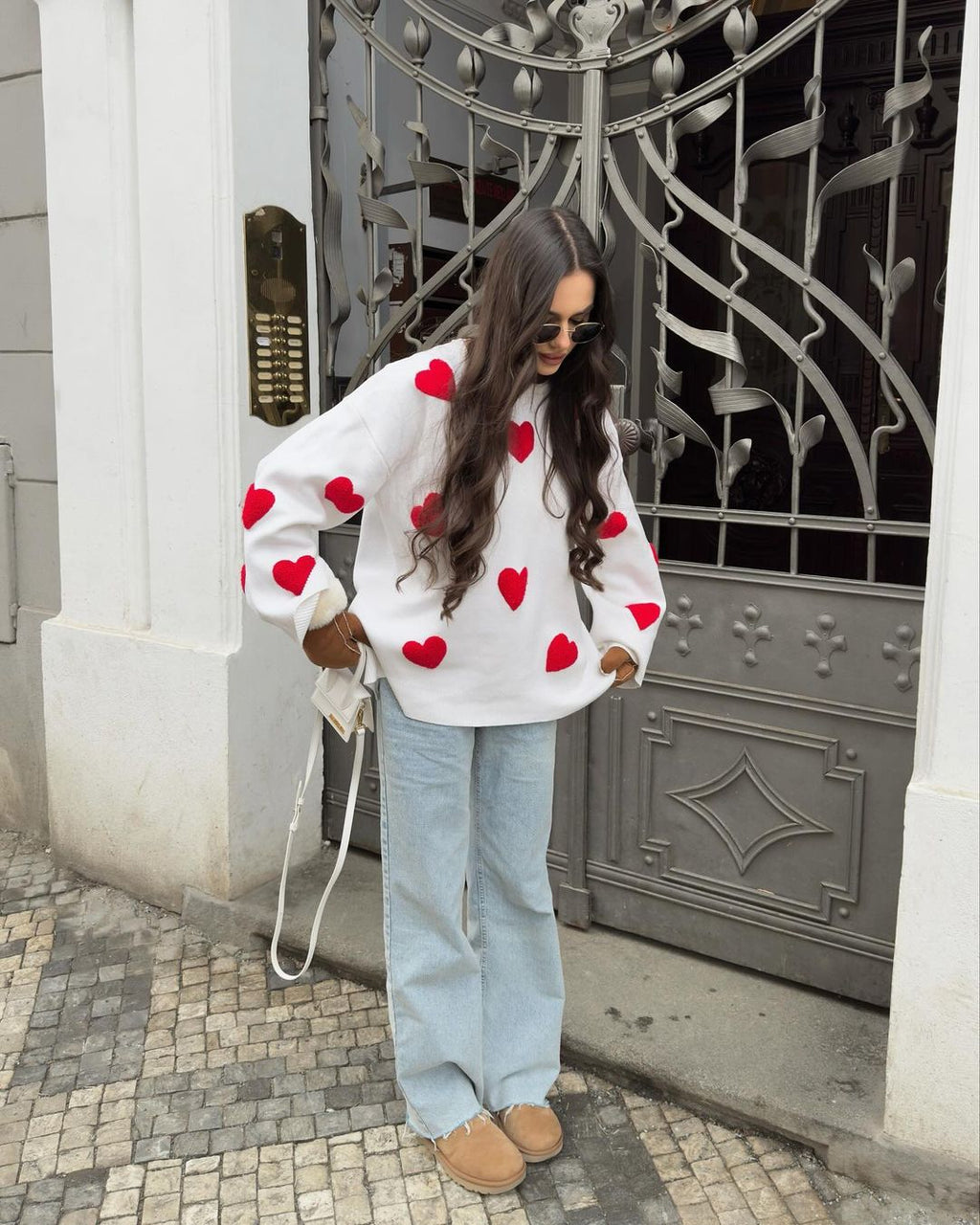 Camisola de Malha com Corações