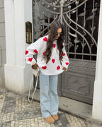 Camisola de Malha com Corações