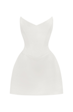 Vestido Curto Marfim Torin