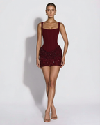 Vestido Curto com Corpete Luar do Vale