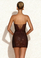 Vestido Glamour Dourado