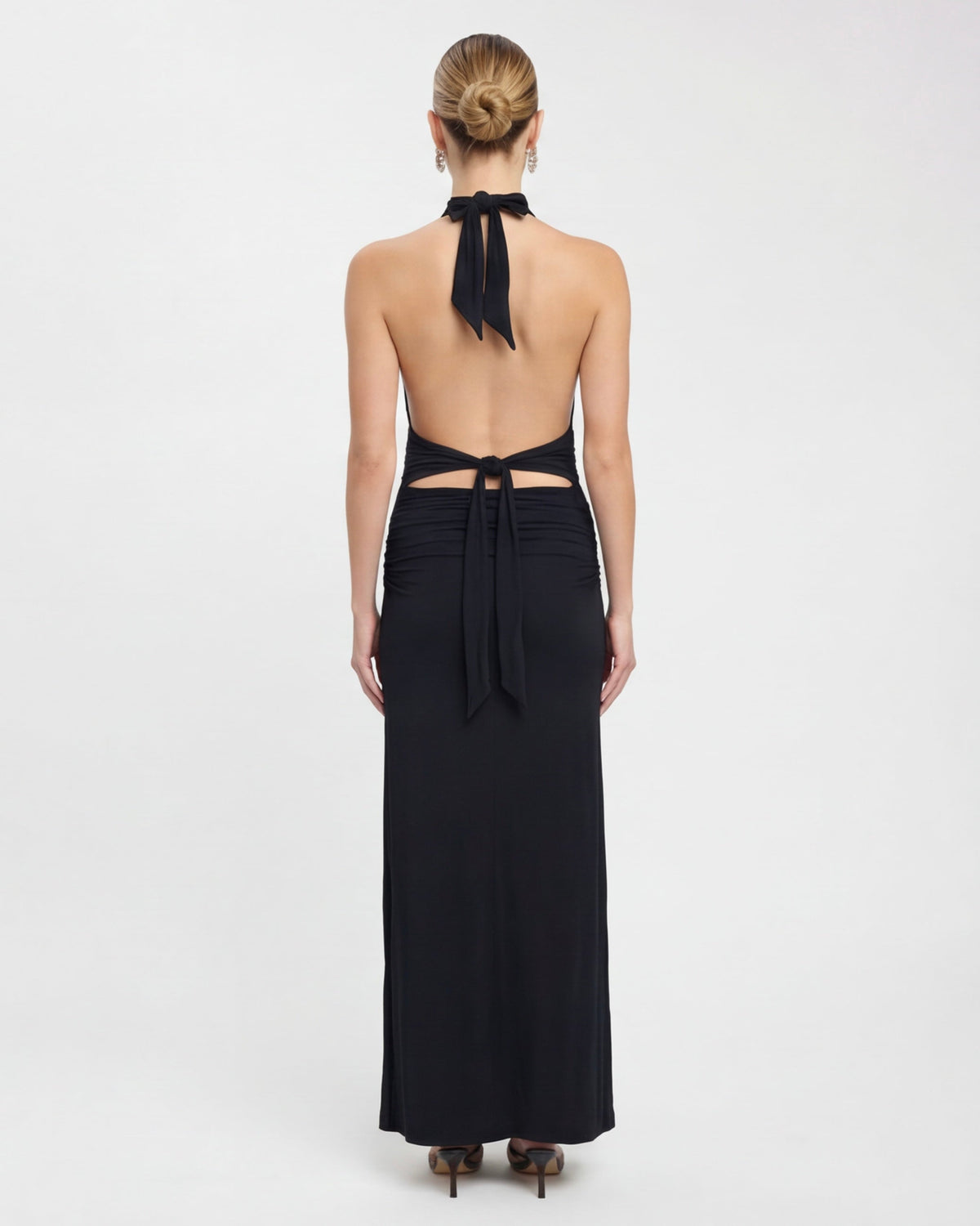 Vestido Longo com Alças ao Pescoço Riviera da Primavera