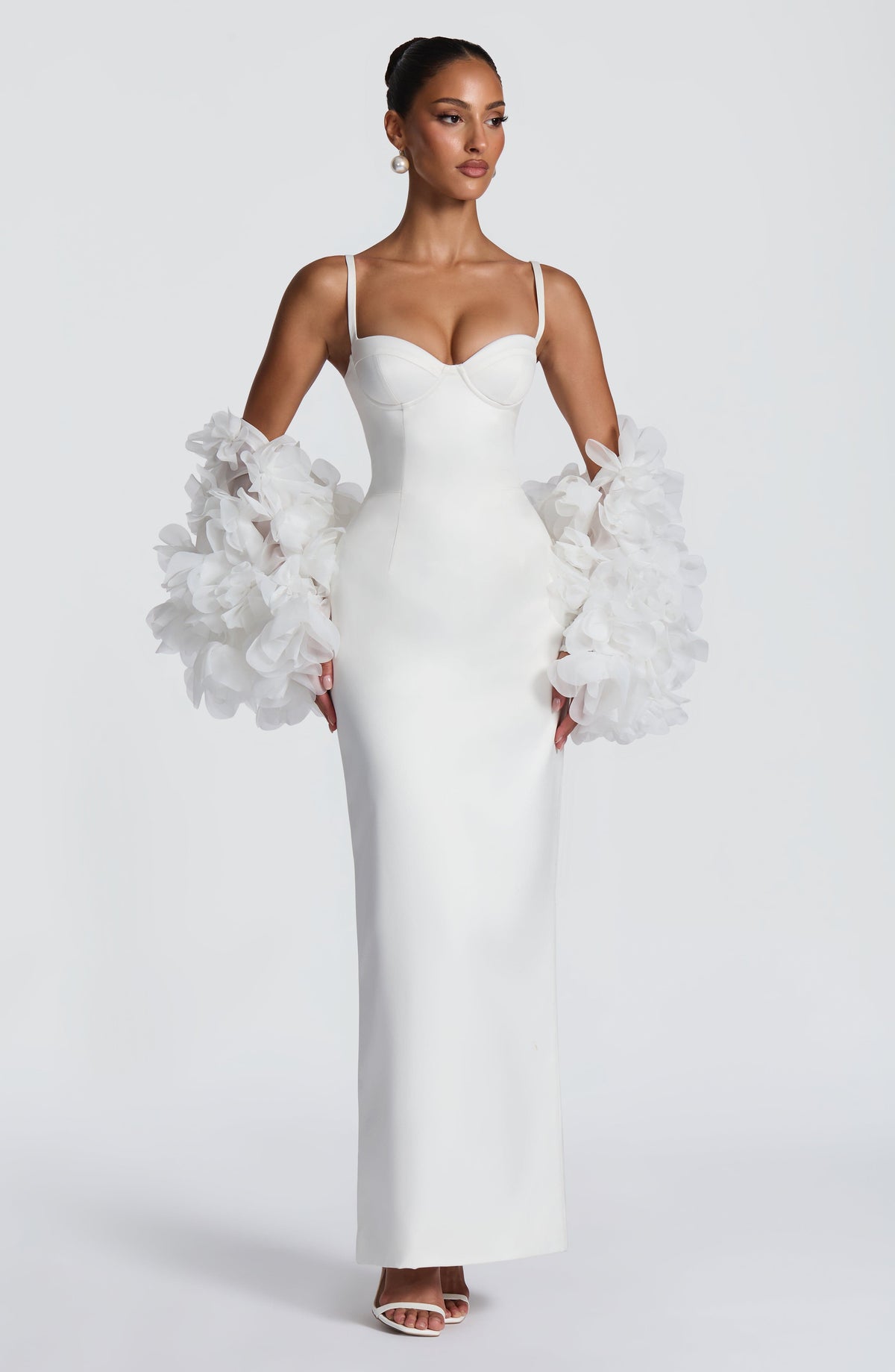 Bennett Maxi Dress - Ivory Dress Babyboo Fashion Premium Exclusive Design