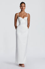 Bennett Maxi Dress - Ivory Dress Babyboo Fashion Premium Exclusive Design