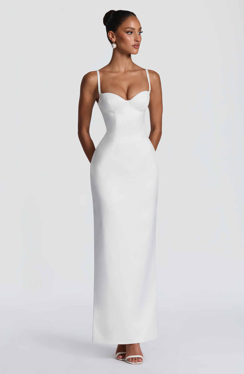 Bennett Maxi Dress - Ivory Dress Babyboo Fashion Premium Exclusive Design