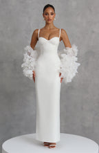 Bennett Maxi Dress - Ivory Dress Babyboo Fashion Premium Exclusive Design