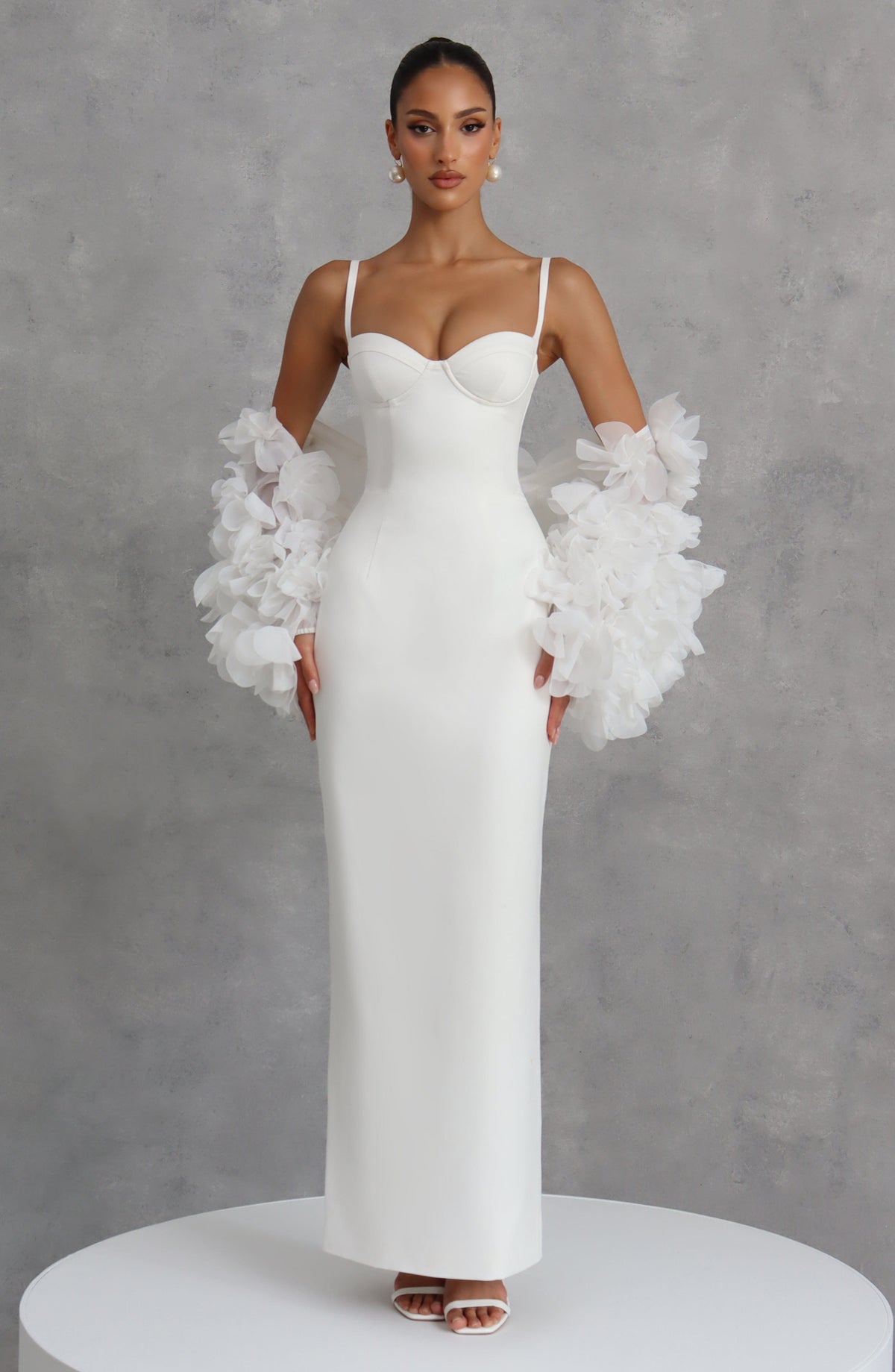 Bennett Maxi Dress - Ivory Dress Babyboo Fashion Premium Exclusive Design
