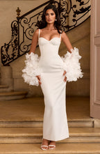 Bennett Maxi Dress - Ivory Dress Babyboo Fashion Premium Exclusive Design