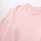 Camisola de Malha Rosa de Corte Amplo