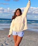 Sweatshirt de Corte Amplo com Capuz e Estrelas