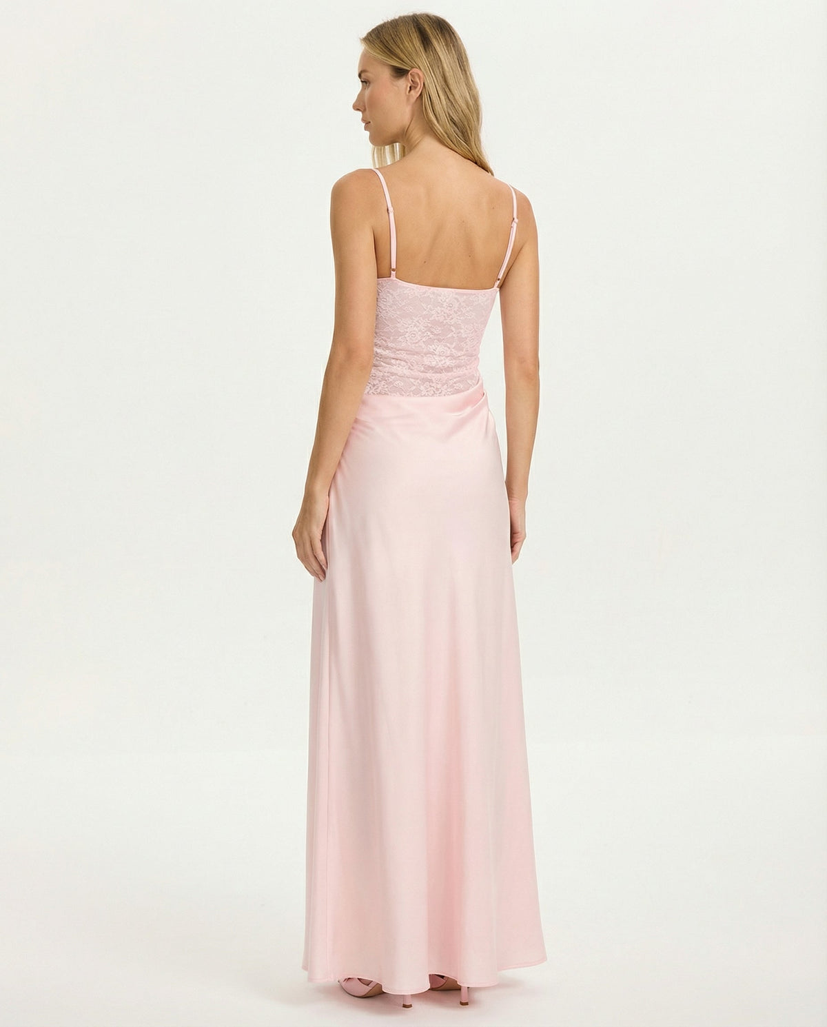 Vestido Longo de Renda com Corpete Serena do Vale