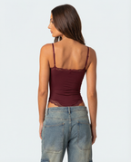 Body de Renda Violeta da Noite