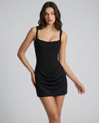 Vestido Curto com Corpete Vale do Vale