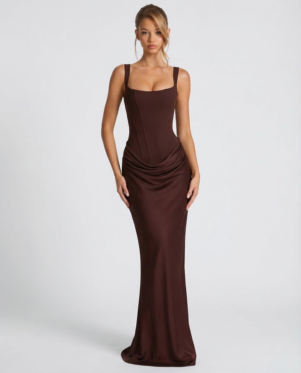 Vestido Longo com Corpete Maré do Vale