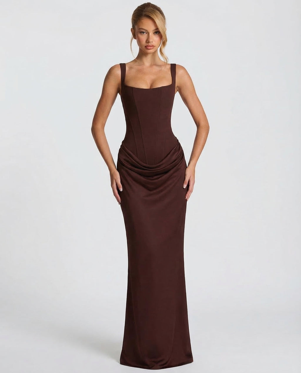 Vestido Longo com Corpete Maré do Vale