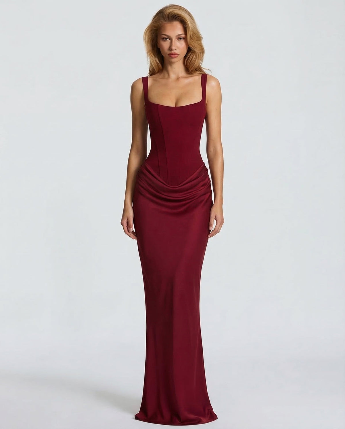 Vestido Longo com Corpete Maré do Vale