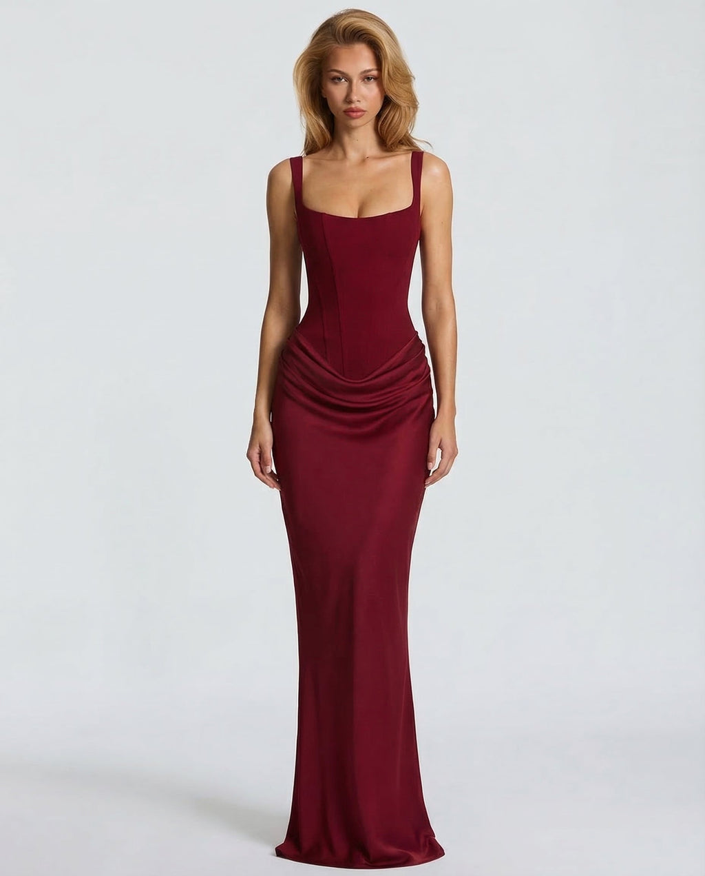 Vestido Longo com Corpete Aurora do Sol