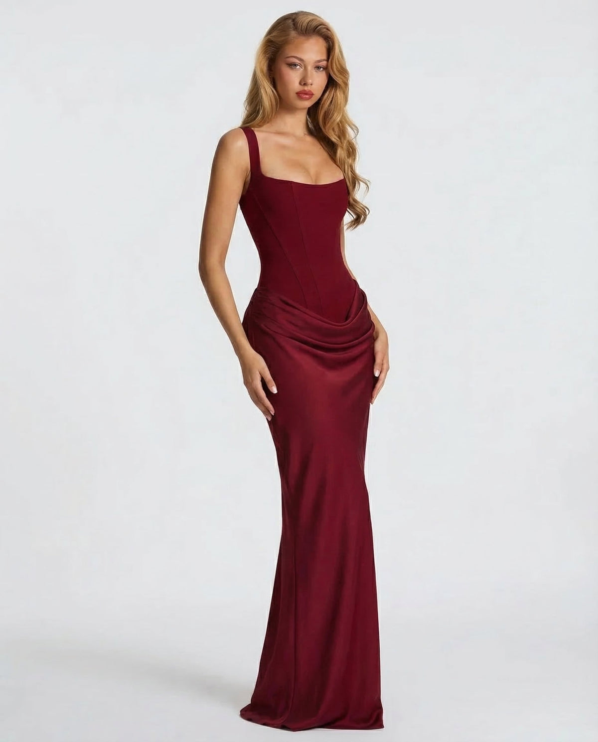 Vestido Longo com Corpete Aurora do Sol