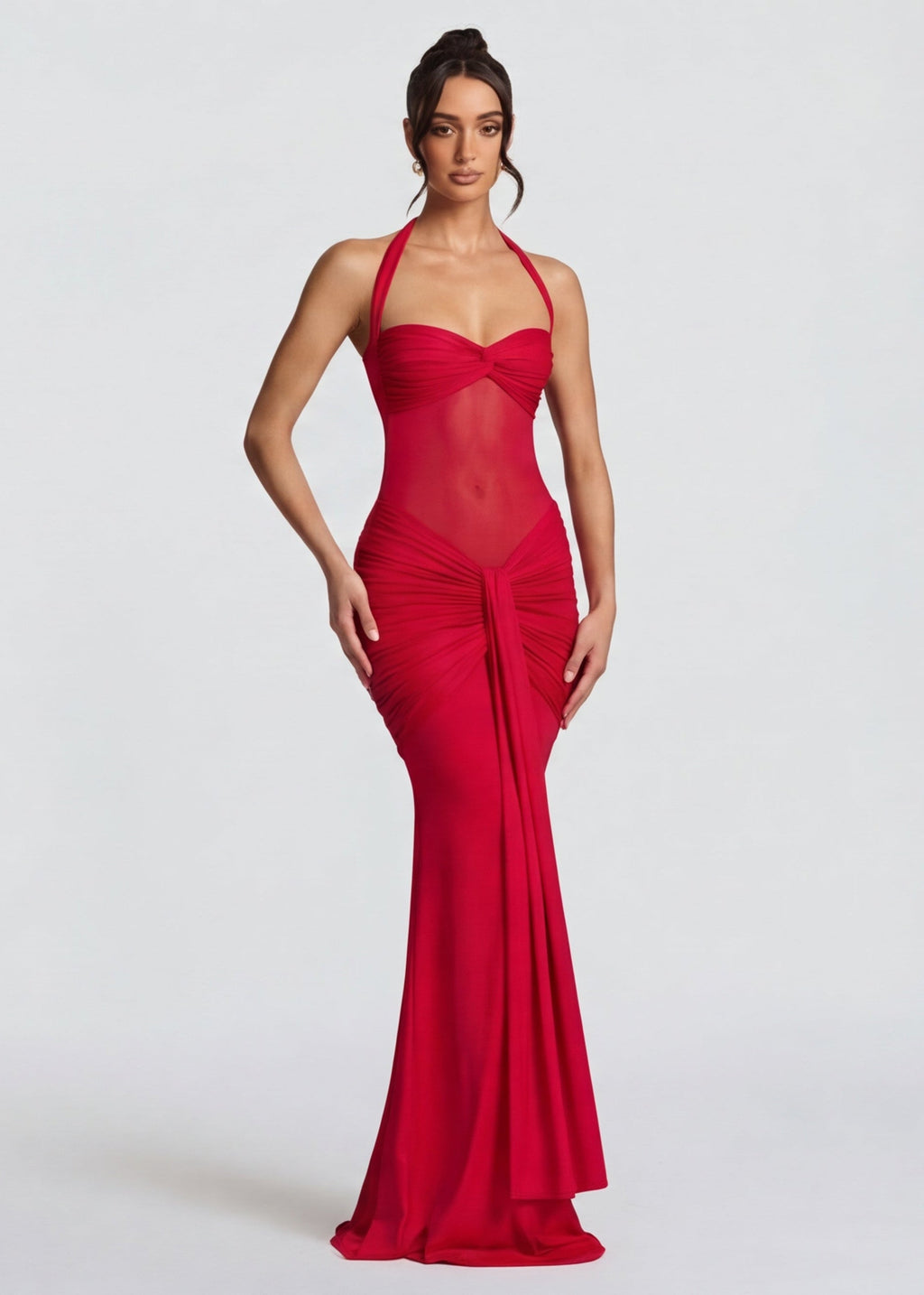 Vestido Drapeado Safira do Vale