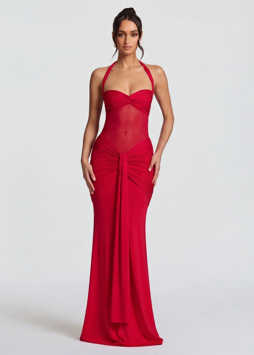 Vestido Drapeado Safira do Vale