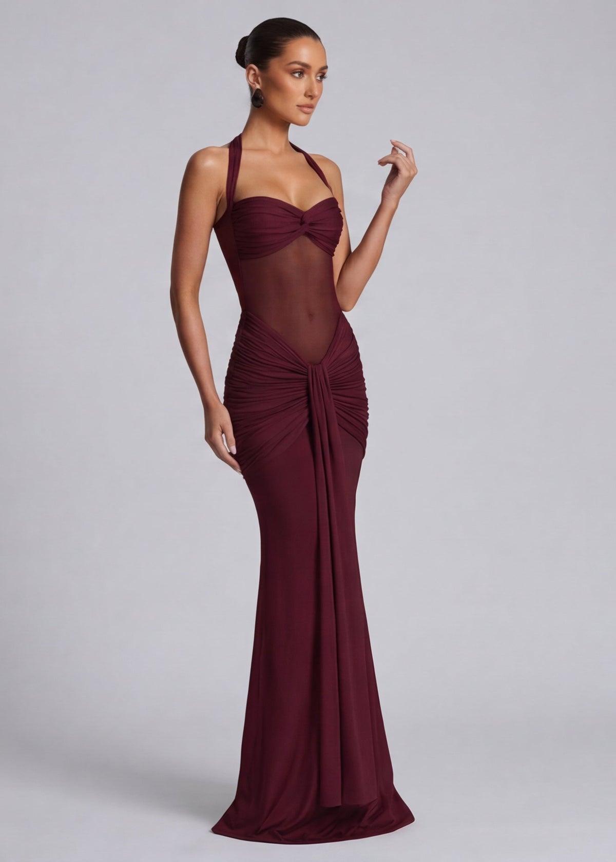 Vestido Drapeado Safira do Vale