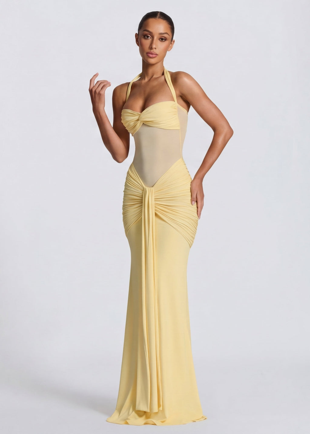 Vestido Drapeado Safira do Vale