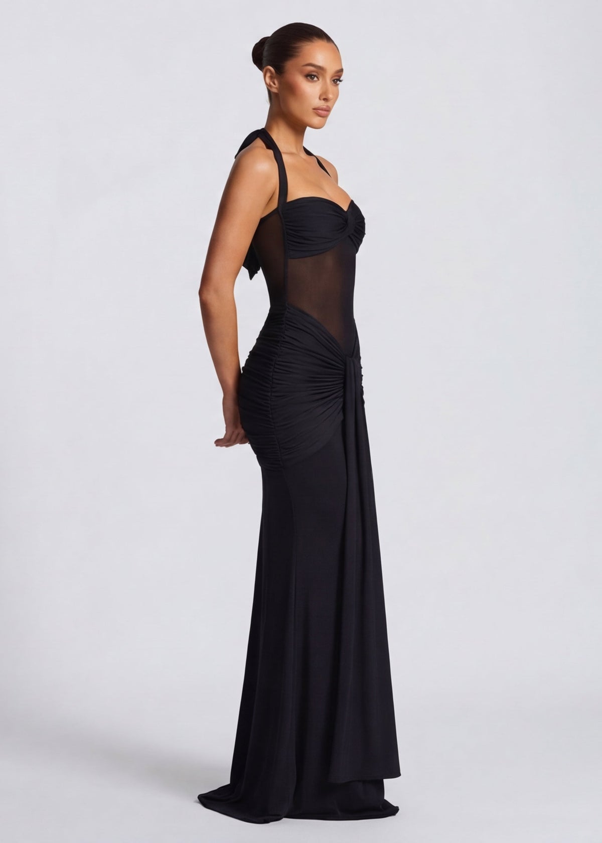 Vestido Drapeado Safira do Vale