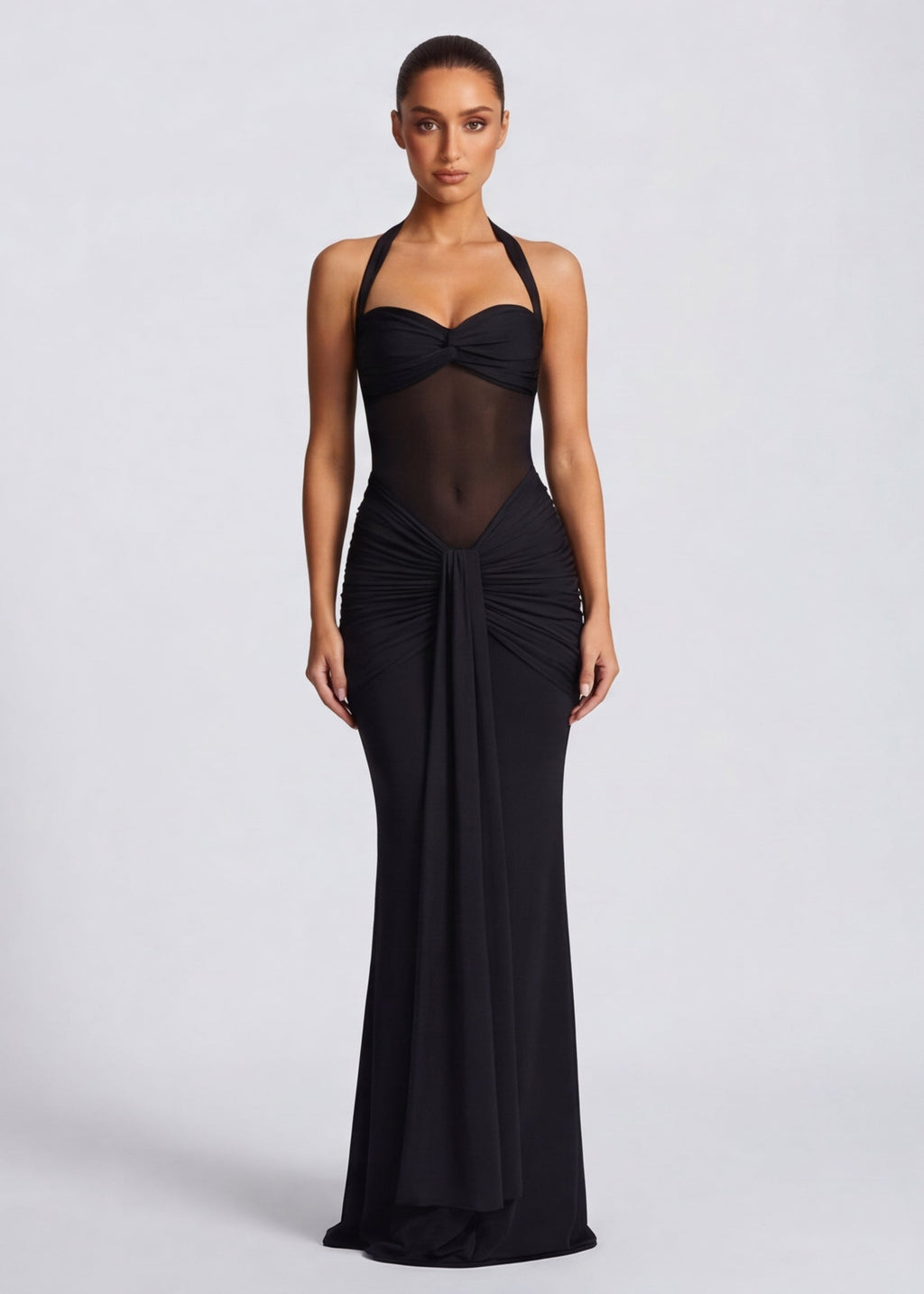 Vestido Drapeado Safira do Vale