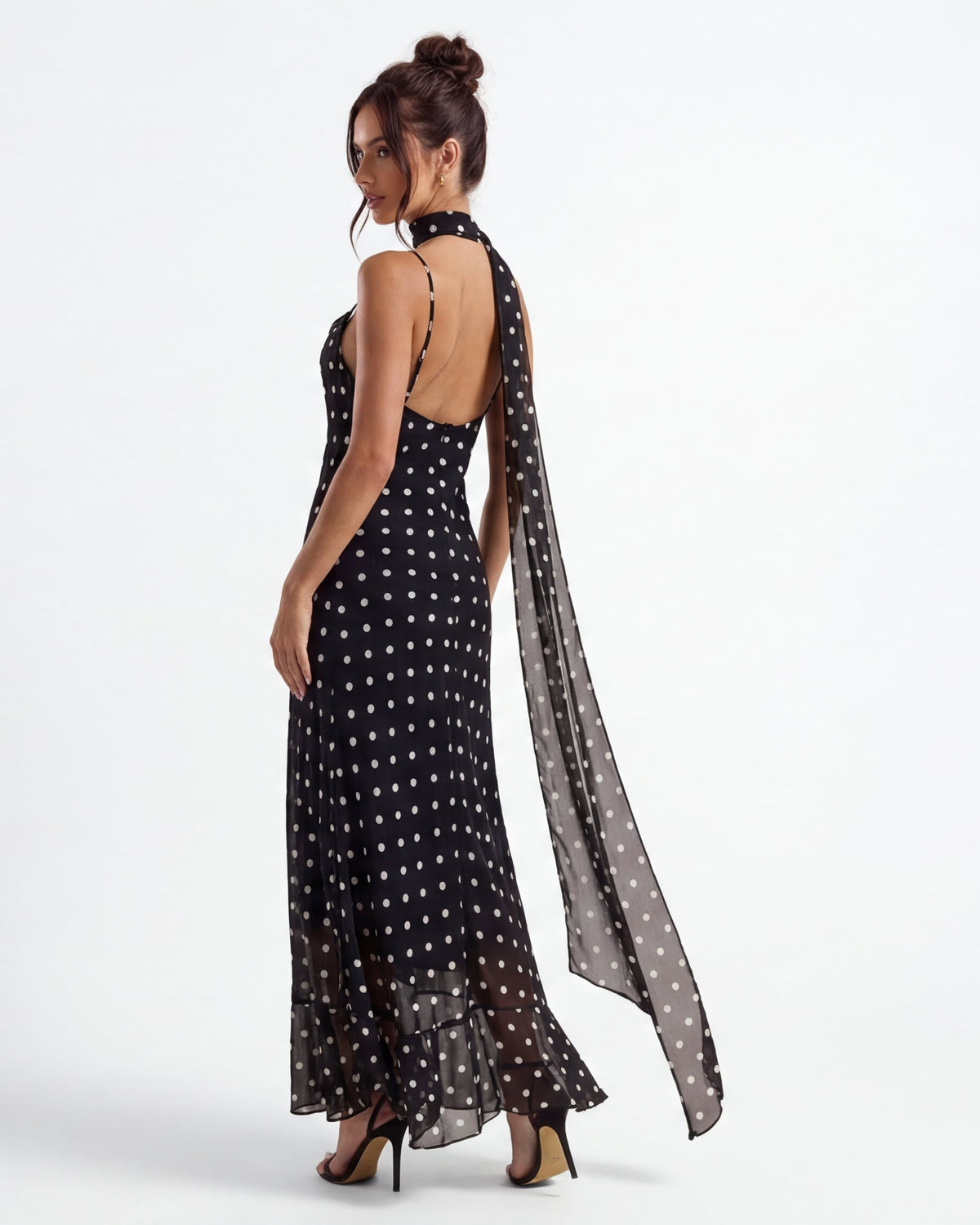 Vestido Longo às Bolas Estela do Vale